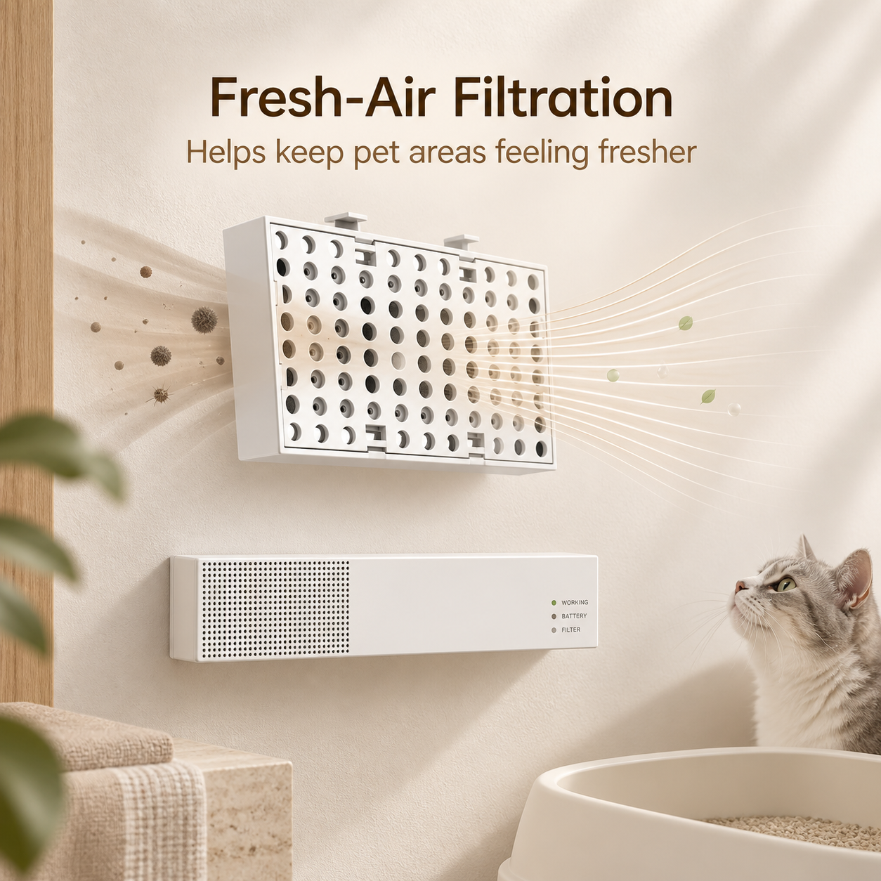 Smart Pet Odor Eliminator for Cats and Dogs